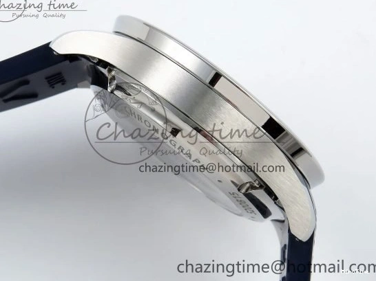 MIROTIME 0422 Casual Portuguese Chrono IW3716 Z+F 1:1 Best Edition White Dial on Blue Rubber Strap A 7016